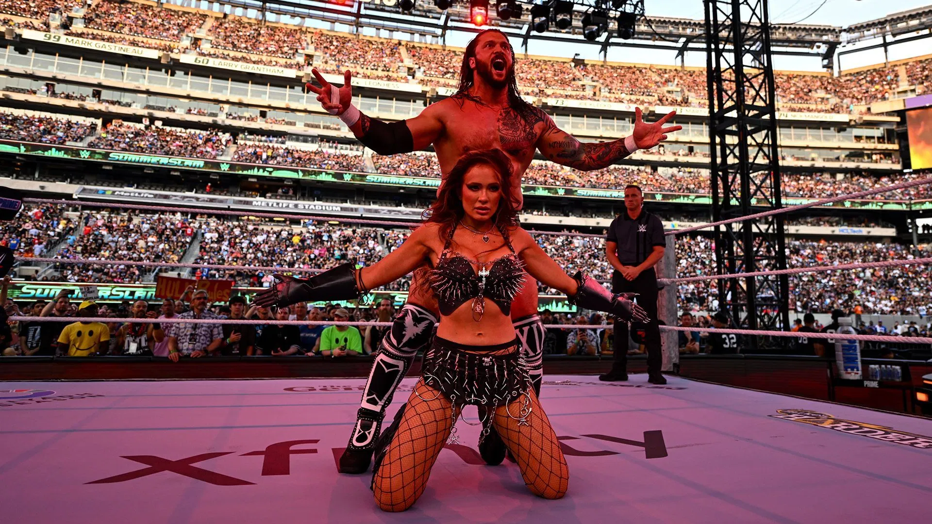 Karrion Kross and Scarlett at SummerSlam [Credit: WWE.com]
