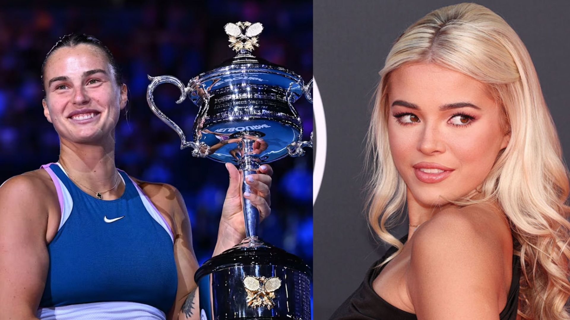 Olivia Dunne reacts on Aryna Sabalenka