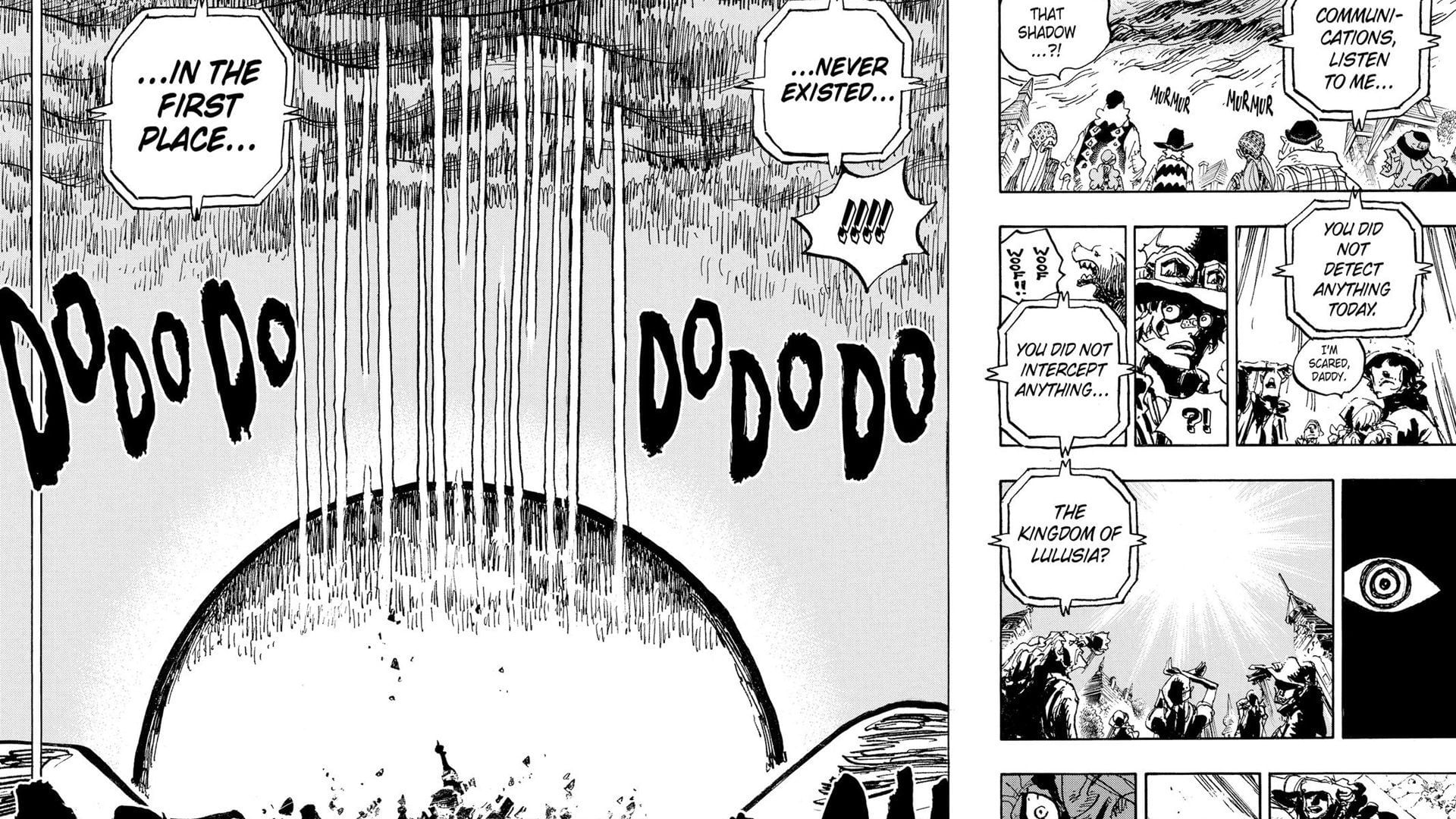 Sabo&#039;s fake death in the One Piece manga (Image via Shueisha)