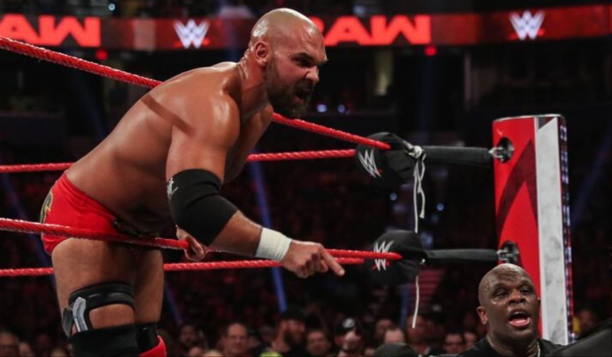 Dax Harwood lost his cool on former WWE referee. (Image via WWE.com)