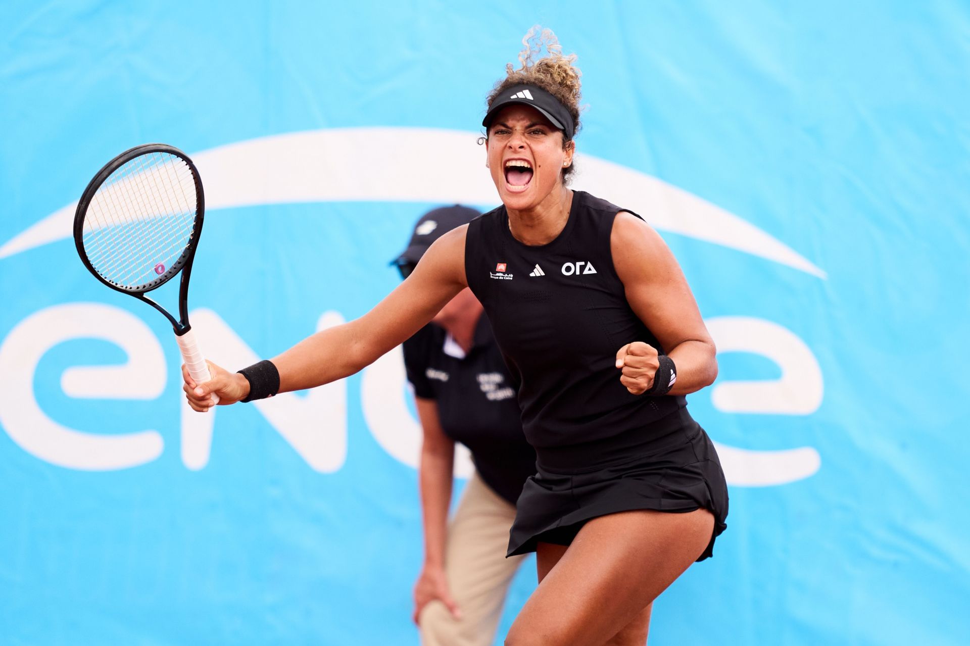 Mayar Sherif at the 2025 ITF World Tennis Tour - W100 Biarritz - Source: Getty
