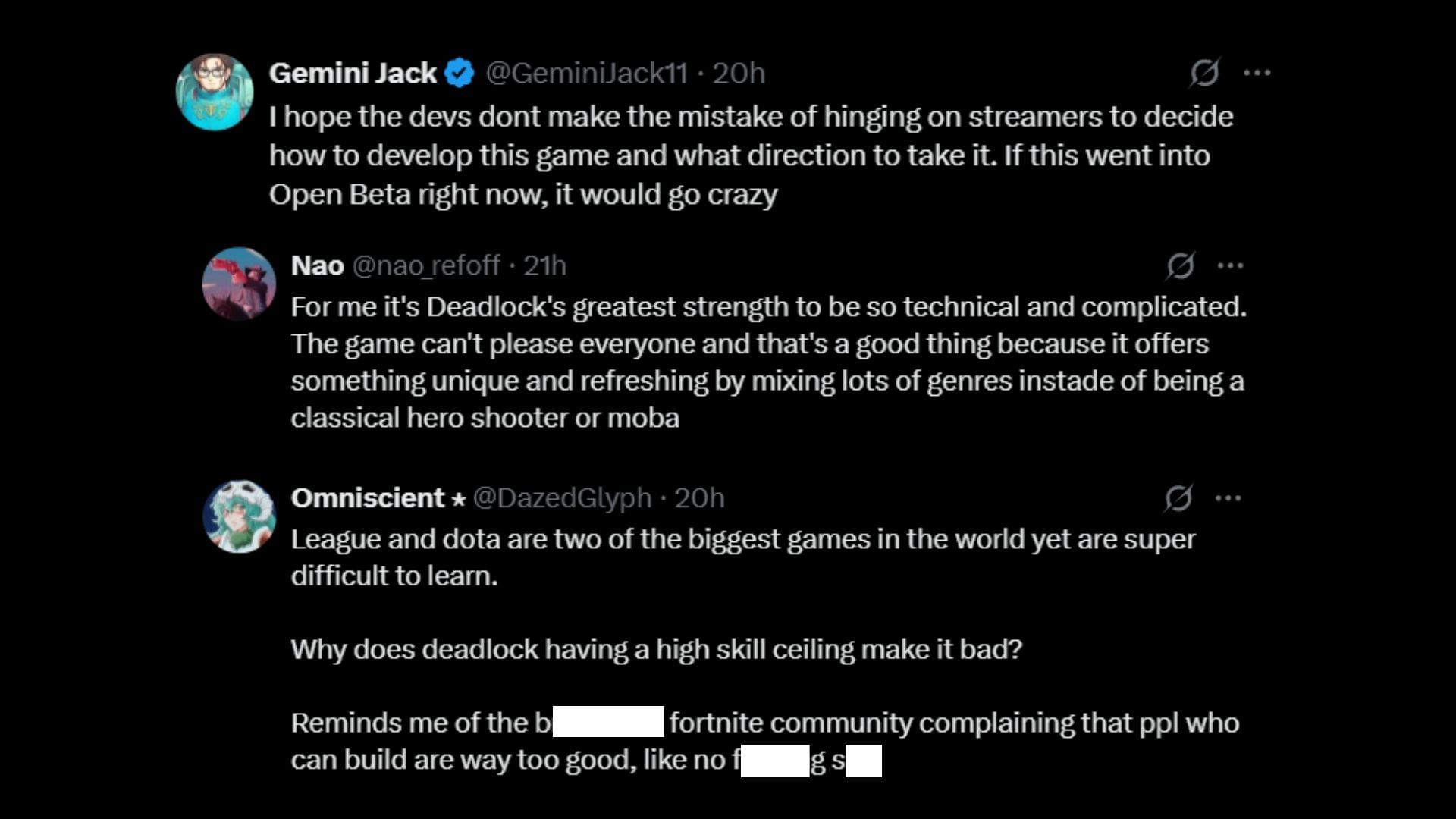 More comments from the community (Image via X || @deadlock_8)