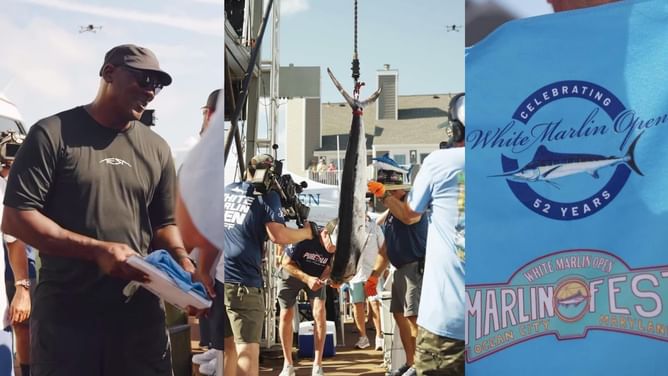 Michael Jordan beams with pride after his offshore adventure nets 71-pound white marlin in world’s largest fishing contest