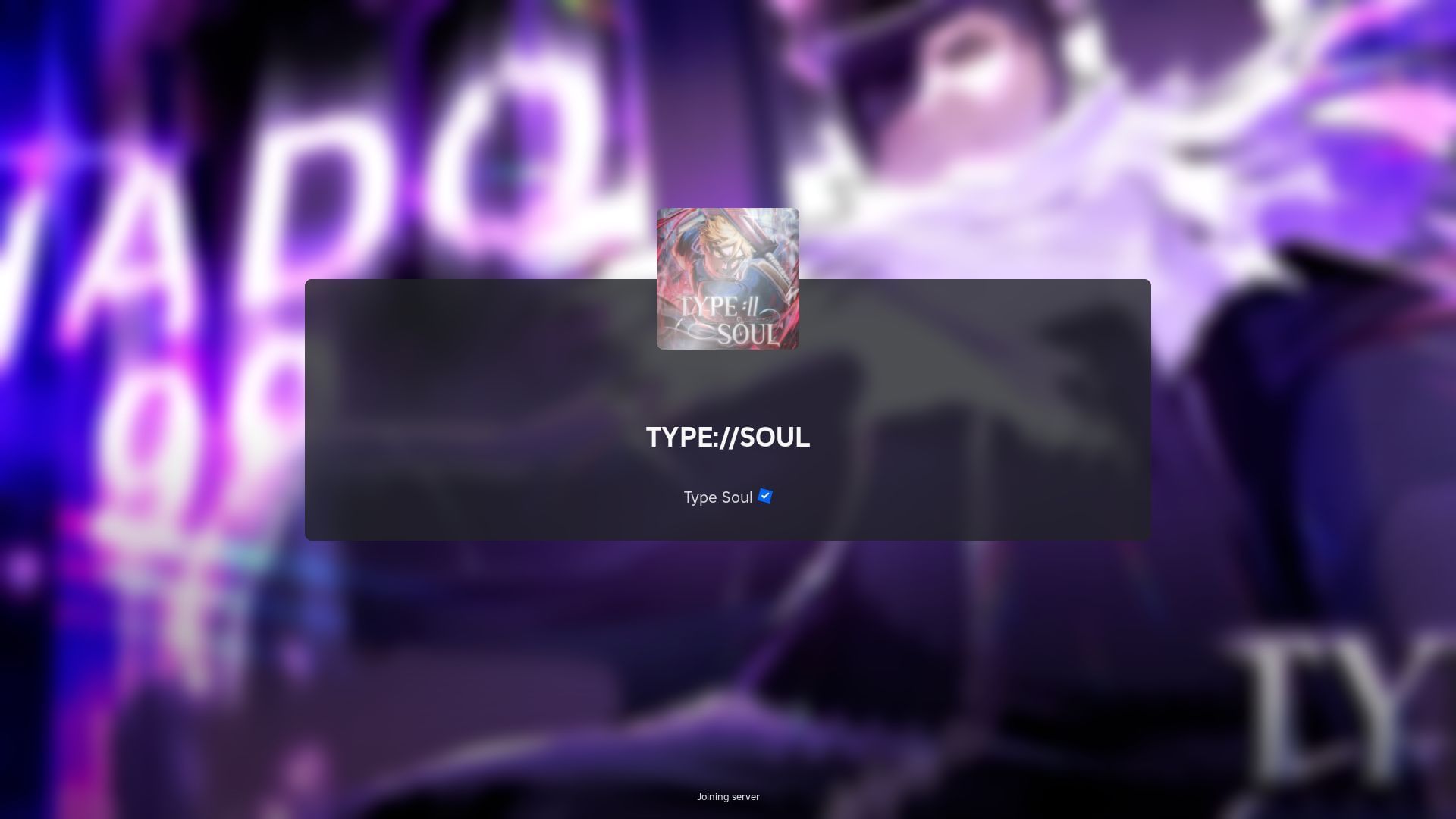 Roblox Type Soul