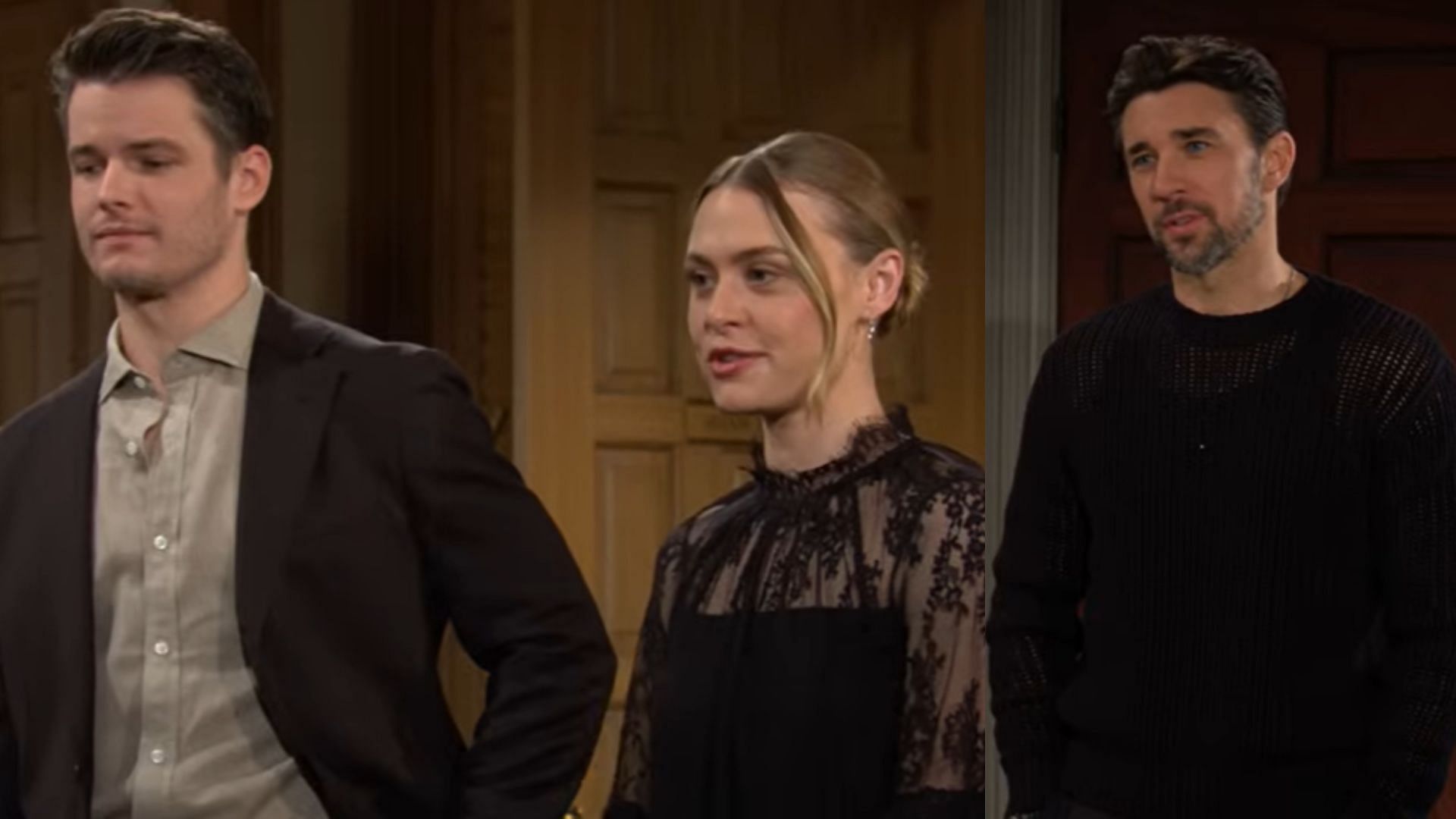 Kyle, Claire, &amp; Cane (Image via YouTube Y&amp;R Insider) 