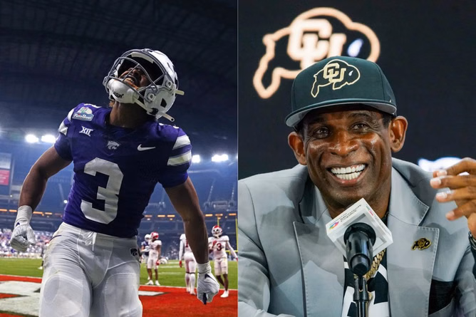Colorado HC Deion Sanders blasts Kansas State RB Dylan Edwards' critics amid outrage around pulling himself out of game vs. Iowa State