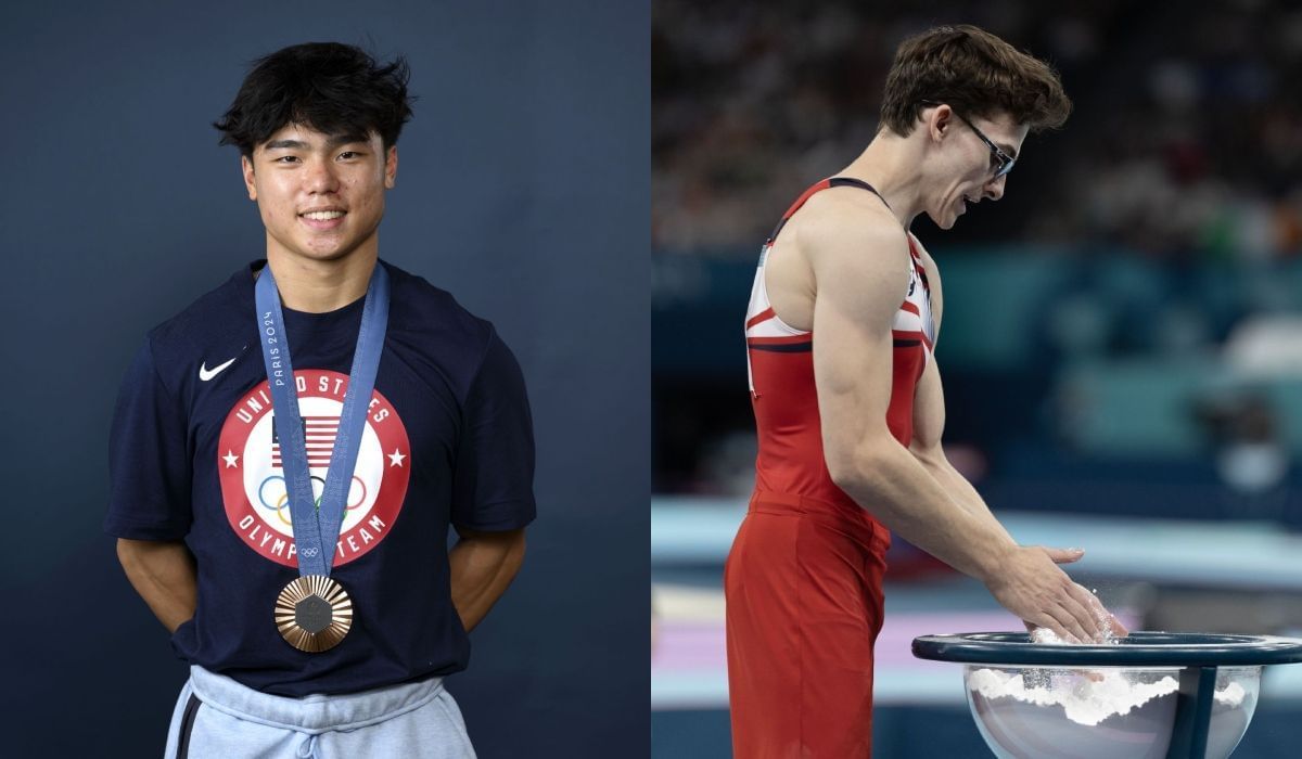 American gymnasts, Asher Hong and Stephen Nedoroscik at the US Gymnastics Championships - Source: getty