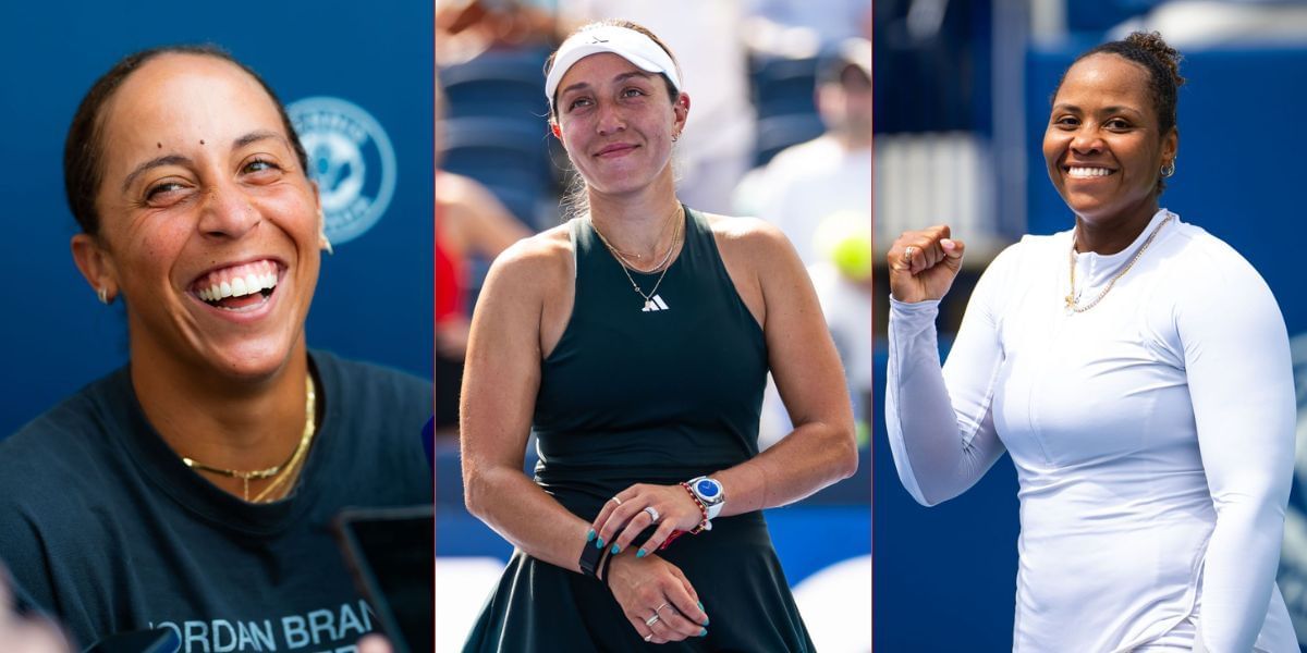 L to R: Madison Keys, Jessica Pegula and Taylor Townsend. (Images by Getty)