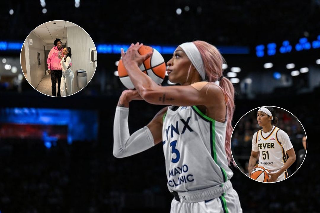 &quot;You fine&quot;: DiJonai Carrington, Sydney Colson gush over $214,466 forward