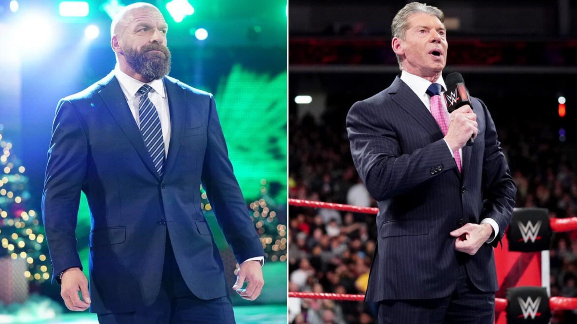 Triple H (left), and Vince McMahon (right) [Picture credits: WWE.com]
