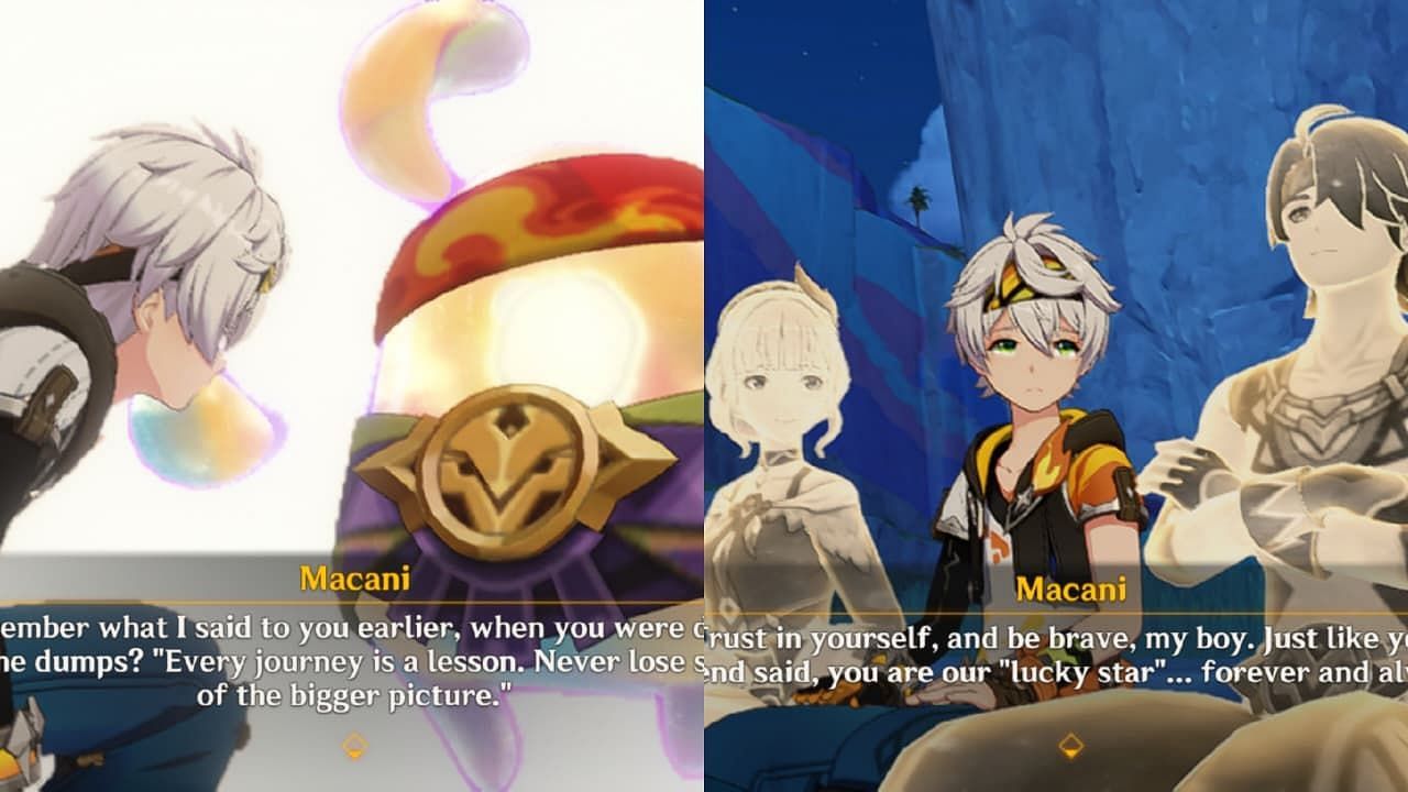 Bennett&#039;s dad, Macani, was the Asha friend he had made in the resort (Image via HoYoverse)