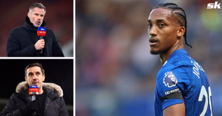 “I think I’m gonna go hit” - Jamie Carragher and Gary Neville disagree as they deliver verdict on Chelsea striker Joao Pedro