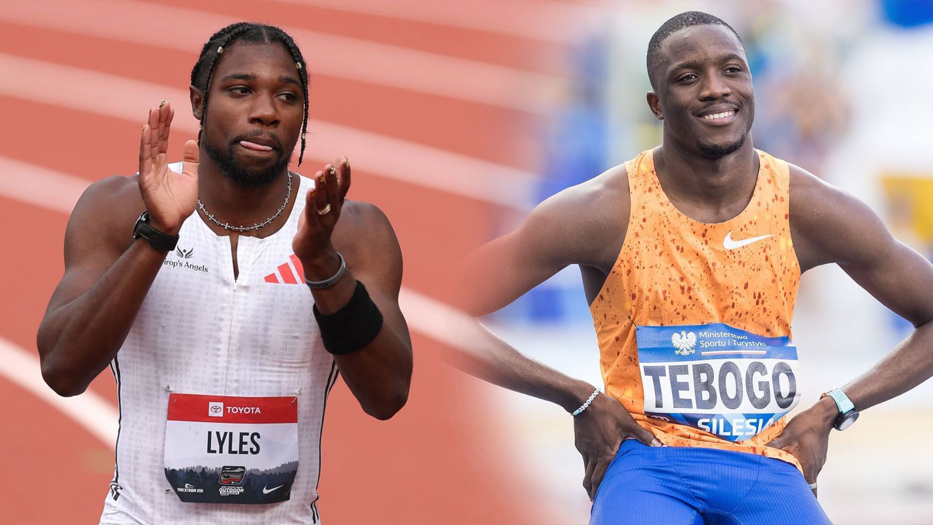 Noah Lyles and Letsile Tebogo
