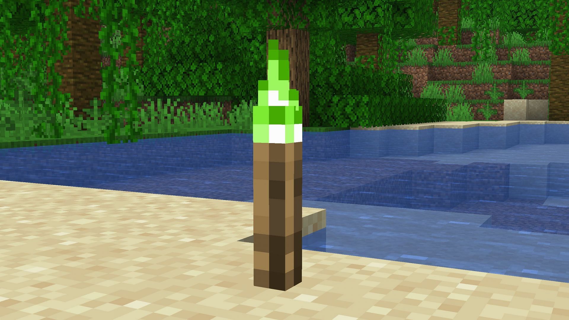 Copper torch is a brand new light-emitting block (Image via Sportskeeda Gaming || Mojang Studios)