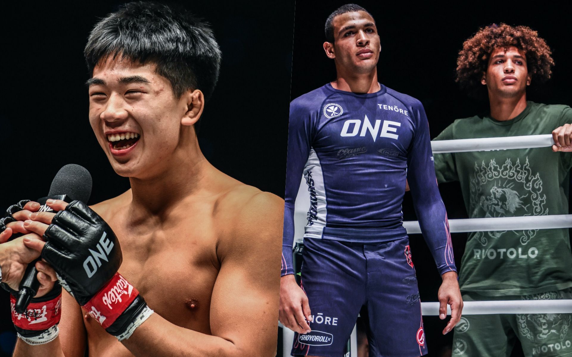 Adrian Lee (L) and the Ruotolo twins (R) | Photo by ONE Championship
