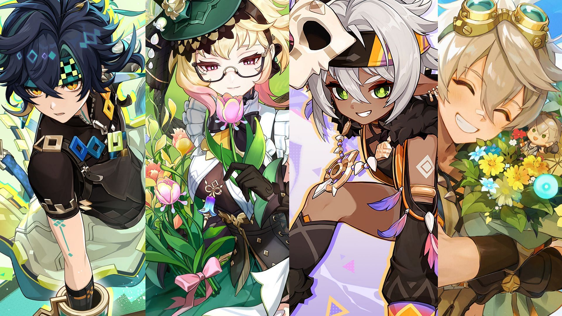 Kinich, Emilie, Iansan, Bennett (Image via Sportskeeda Gaming || HoYoverse)