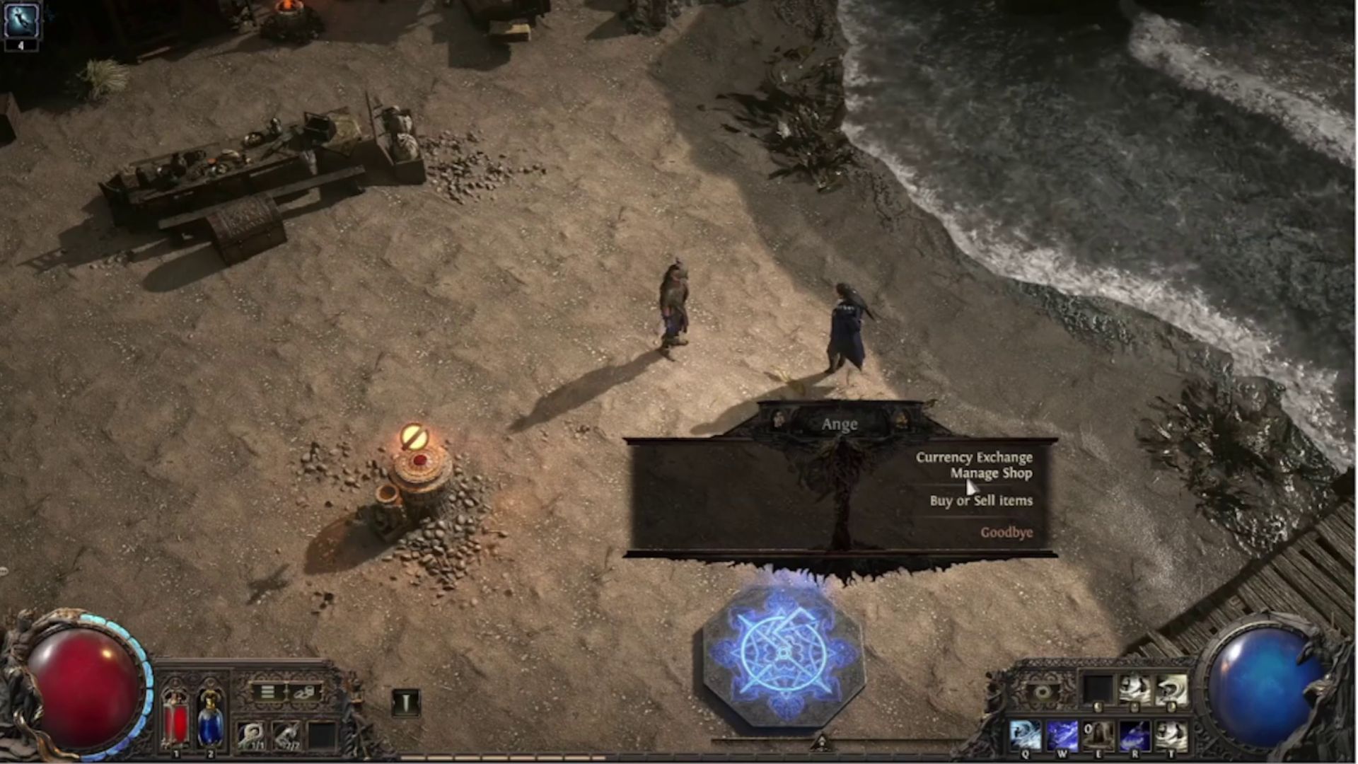 Ange will provide both item and currency trading options in Path of Exile 2 (Image via Grinding Gear Games)
