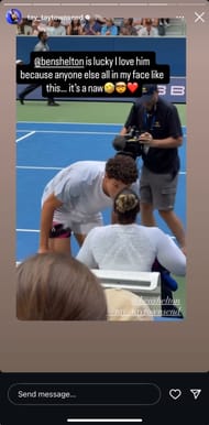 Townsend's Instagram story