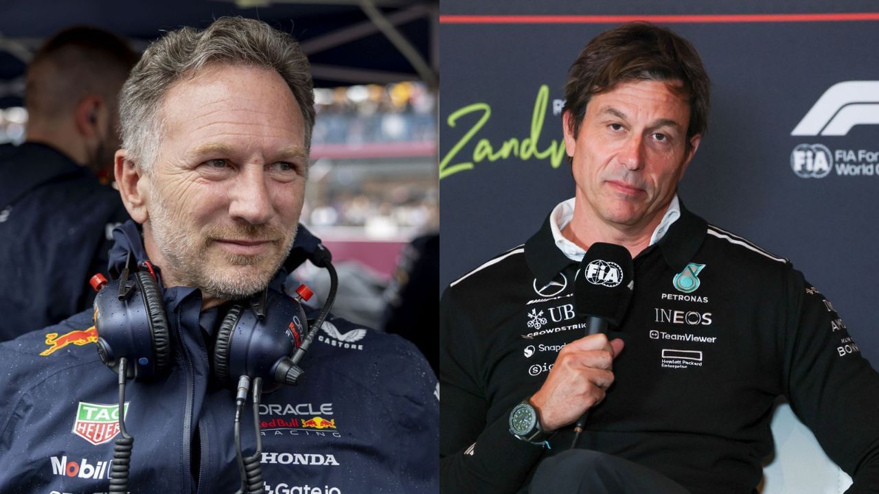 Fans react as Toto Wolff reveals text conversations with Christian Horner post his sacking [Images via Getty]