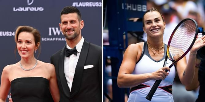 "Love this style"- Novak Djokovic's wife Jelena sends glowing message to Aryna Sabalenka after Belarusian dazzles in magazine cover shoot