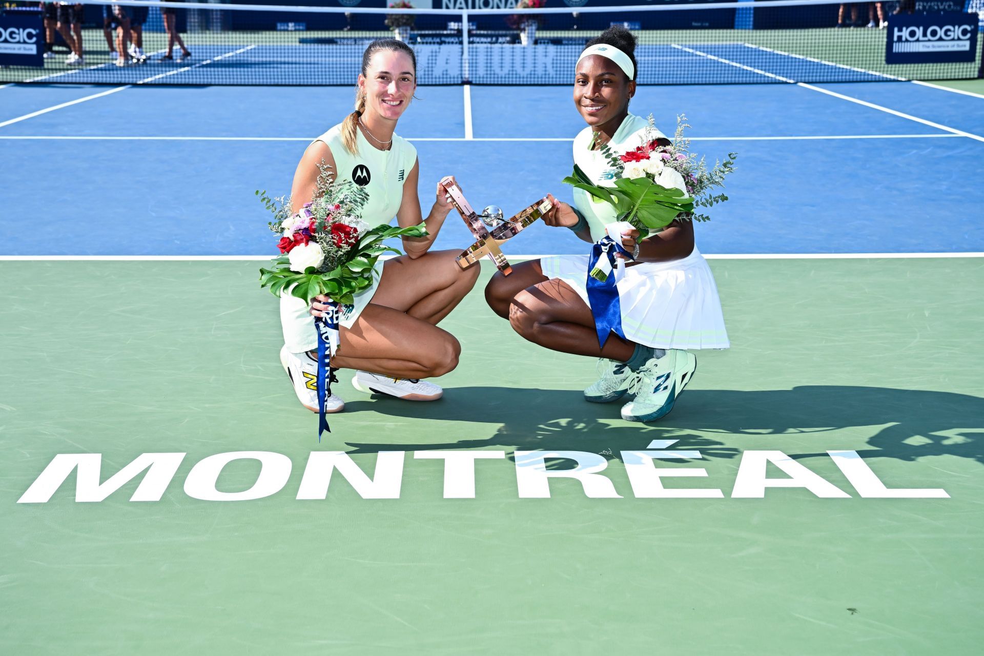 Coco Gauff and McCartney Kessler pictured at the 2025 Canadian Open | Image Source: Getty
