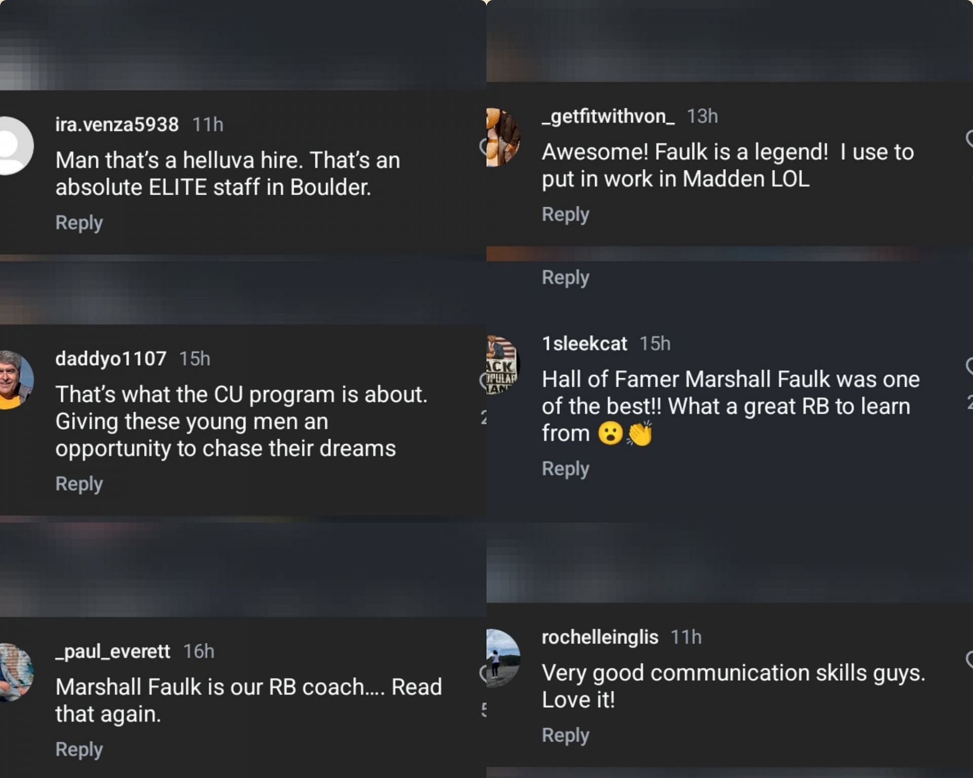 Comments on Marshall Faulk&#039;s fall camp interview