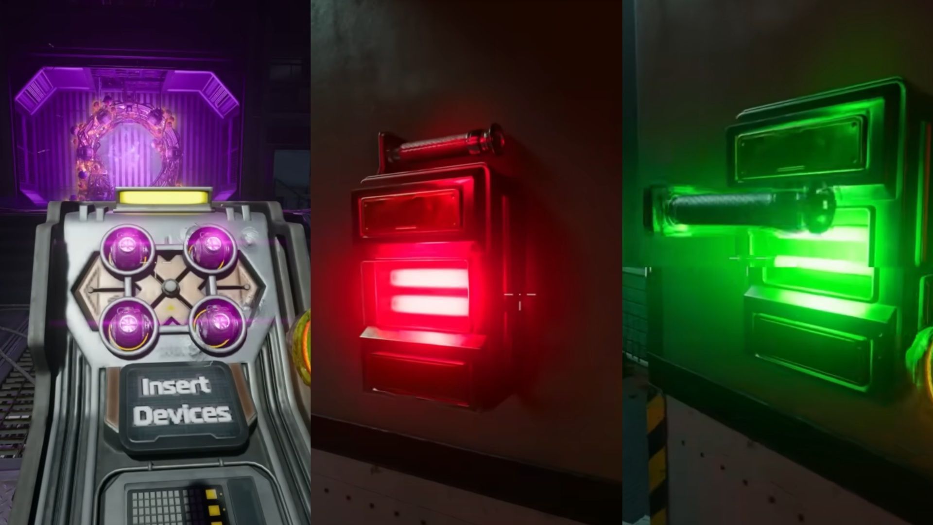 Procedure to make the teleporter operational in Black Ops 6 Zombies Reckoning (image via Activision || YouTube/@CodeNamePizza)
