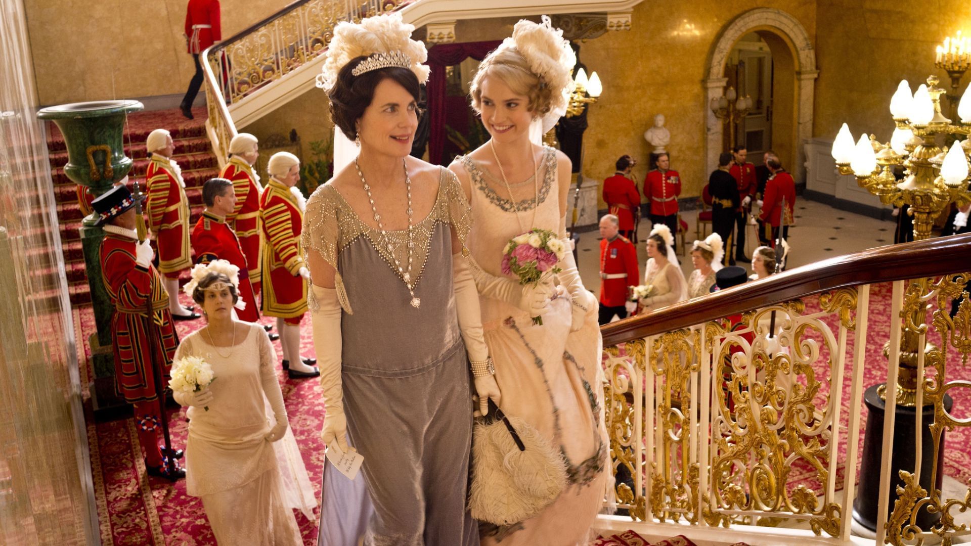 A still from Downton Abbey S4EP9 (Image via Peacock)