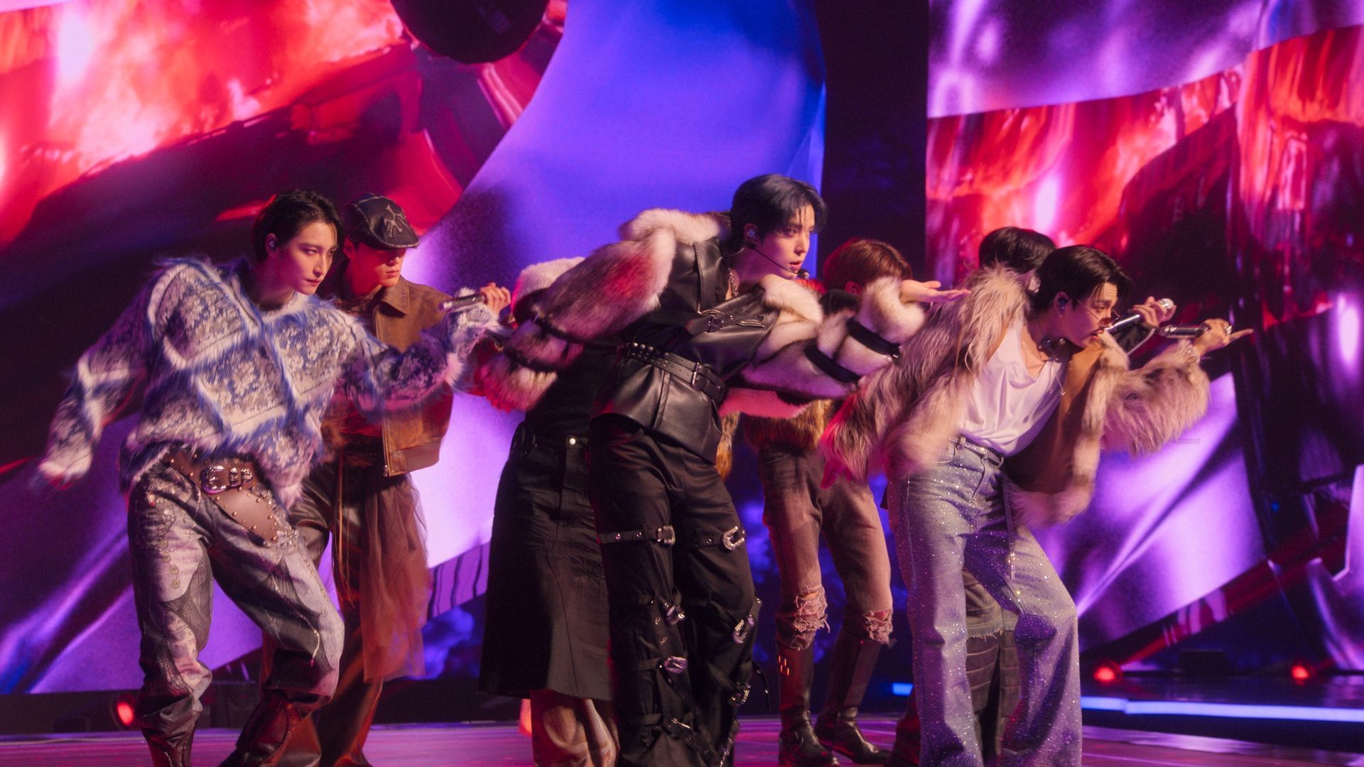 ATEEZ performing in &quot;KPOPPED&quot; episode 5 (Image via Apple TV+)