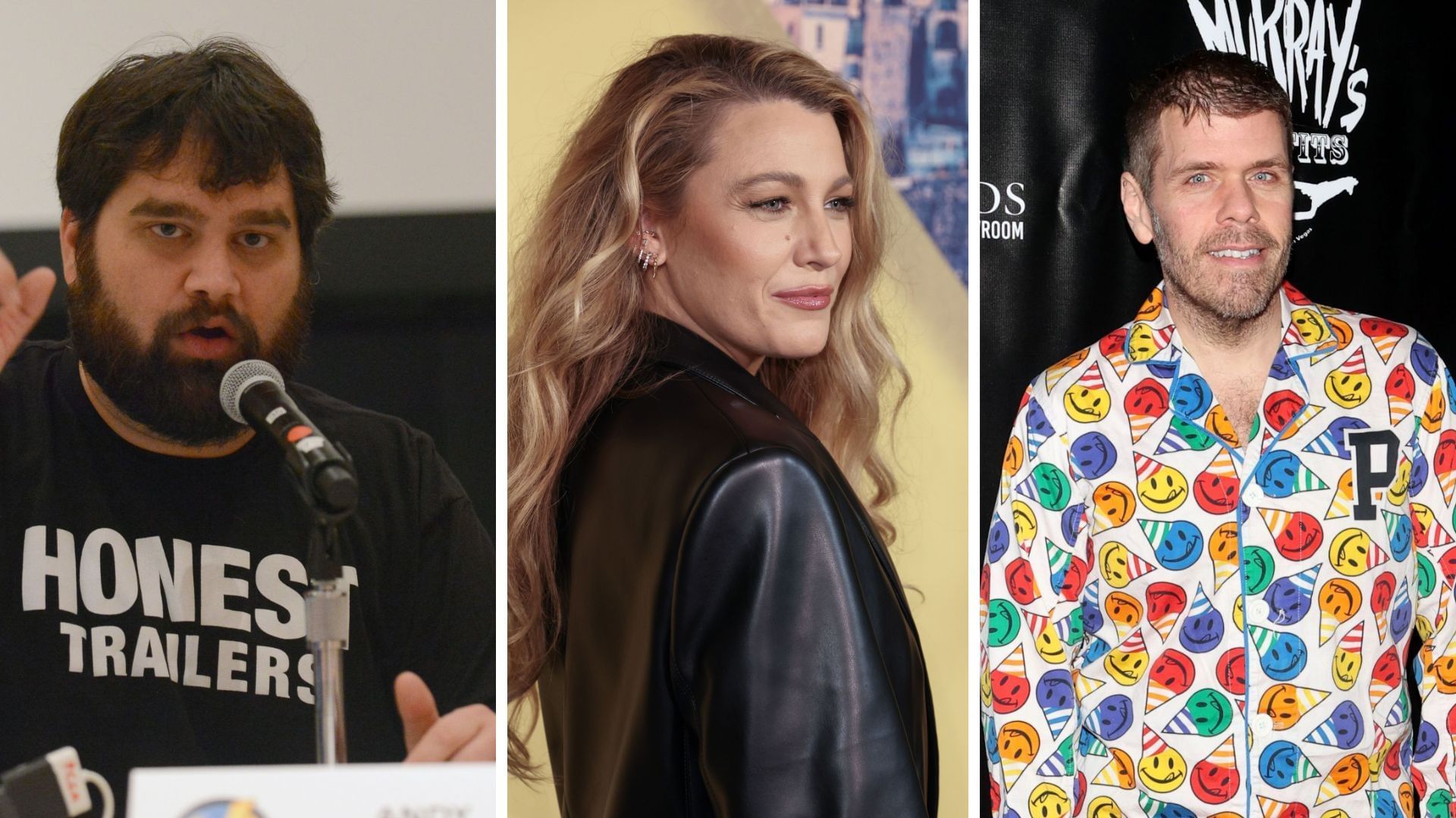 Andy Signore, Blake Lively, Perez Hilton (Image via Getty)