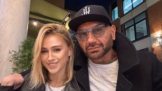 Batista reacts after actress Maria Bakalova posts photo with him on Instagram