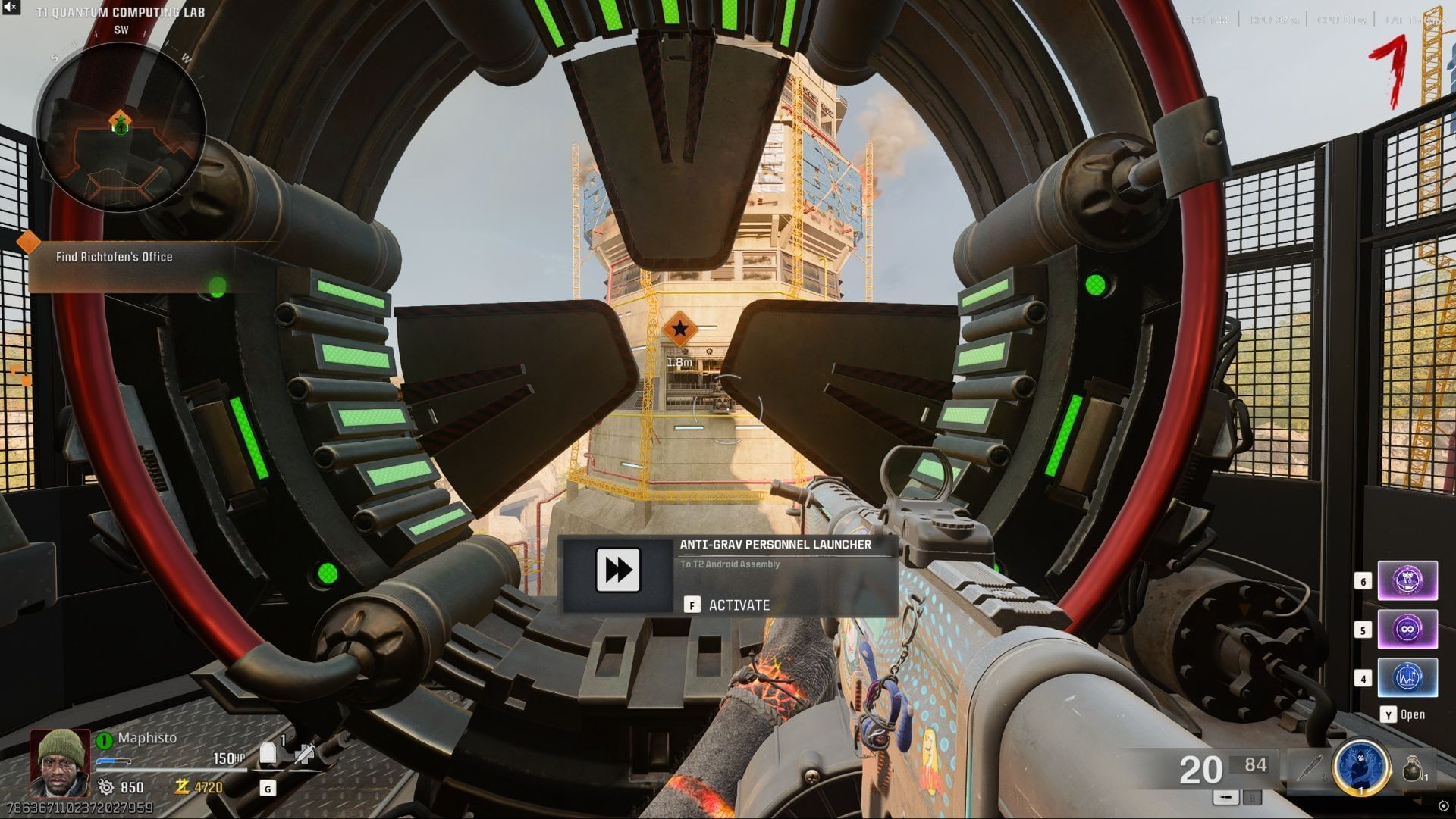 Anti-Gravity Launcher in Black Ops 6 Zombies Reckoning (Image via Sportskeeda Gaming || Activision)