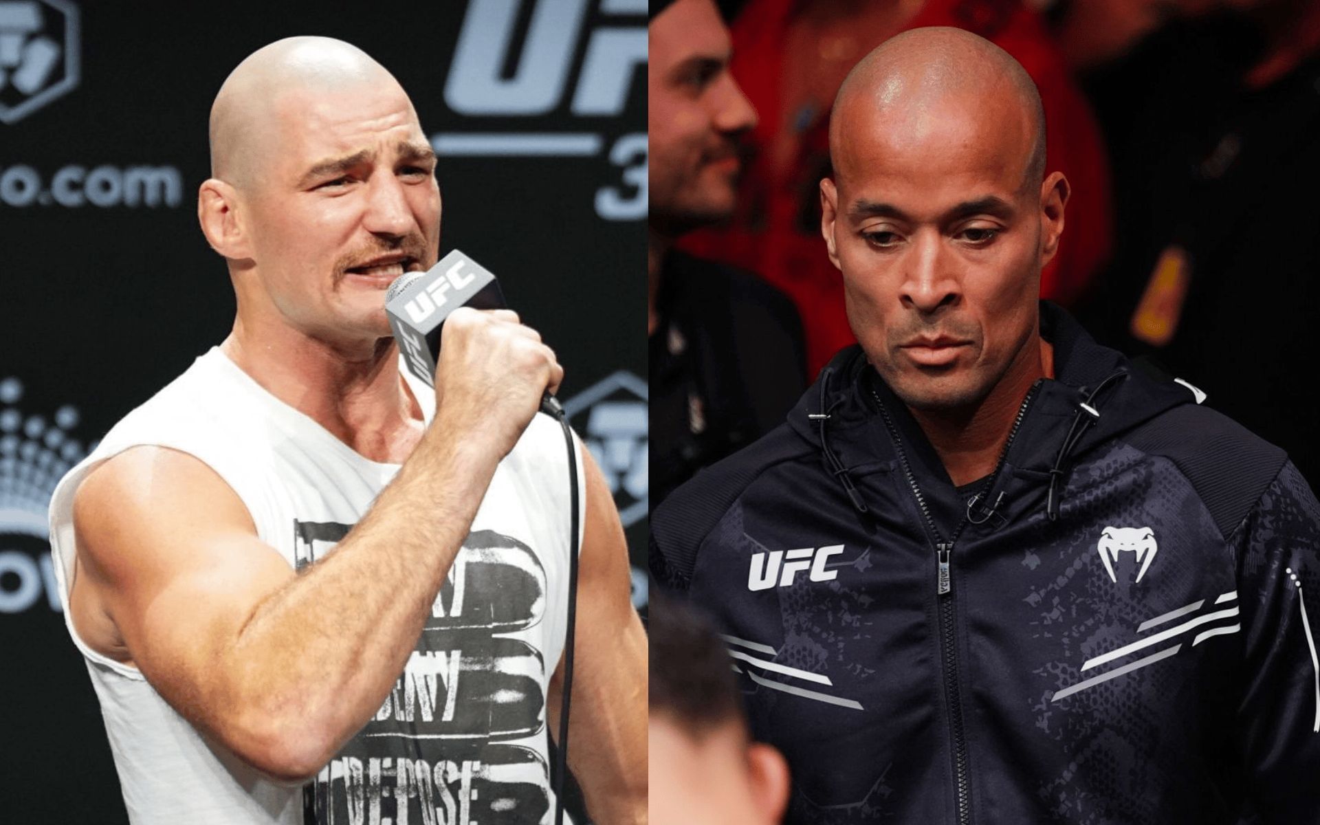 Sean Strickland (left) talks about David Goggins (right). [Images courtesy: Getty]