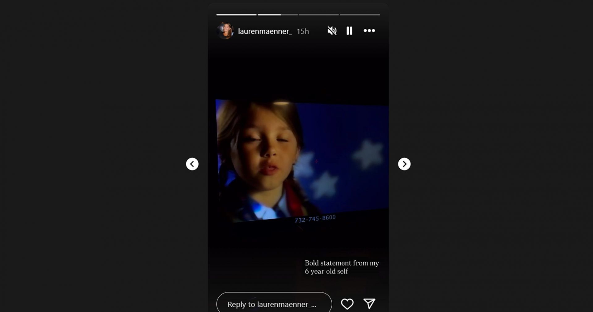 Bosa&#039;s GF Lauren Maenner IG story /@laurenmaenner_
