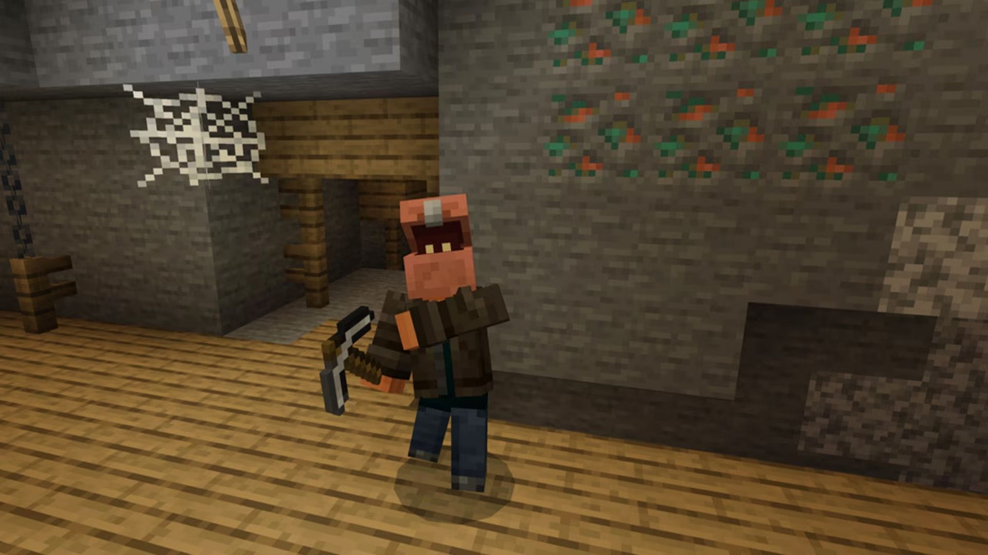 Simply mine blocks of copper ore between August 29 and September 2 to get your hands on this free character creator item (Image Mojang Studios)