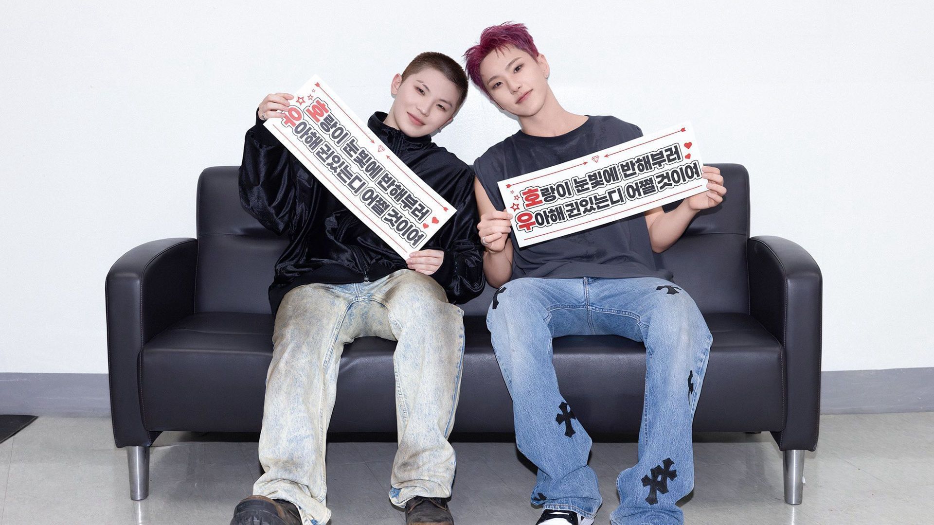 Woozi and Hoshi (Image via X/@pledis_17)