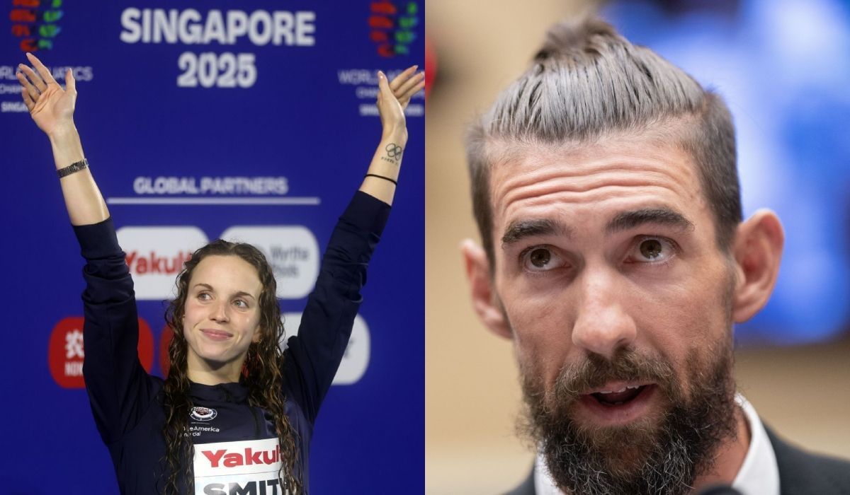 Regan Smith and Michael Phelps - Source: Getty