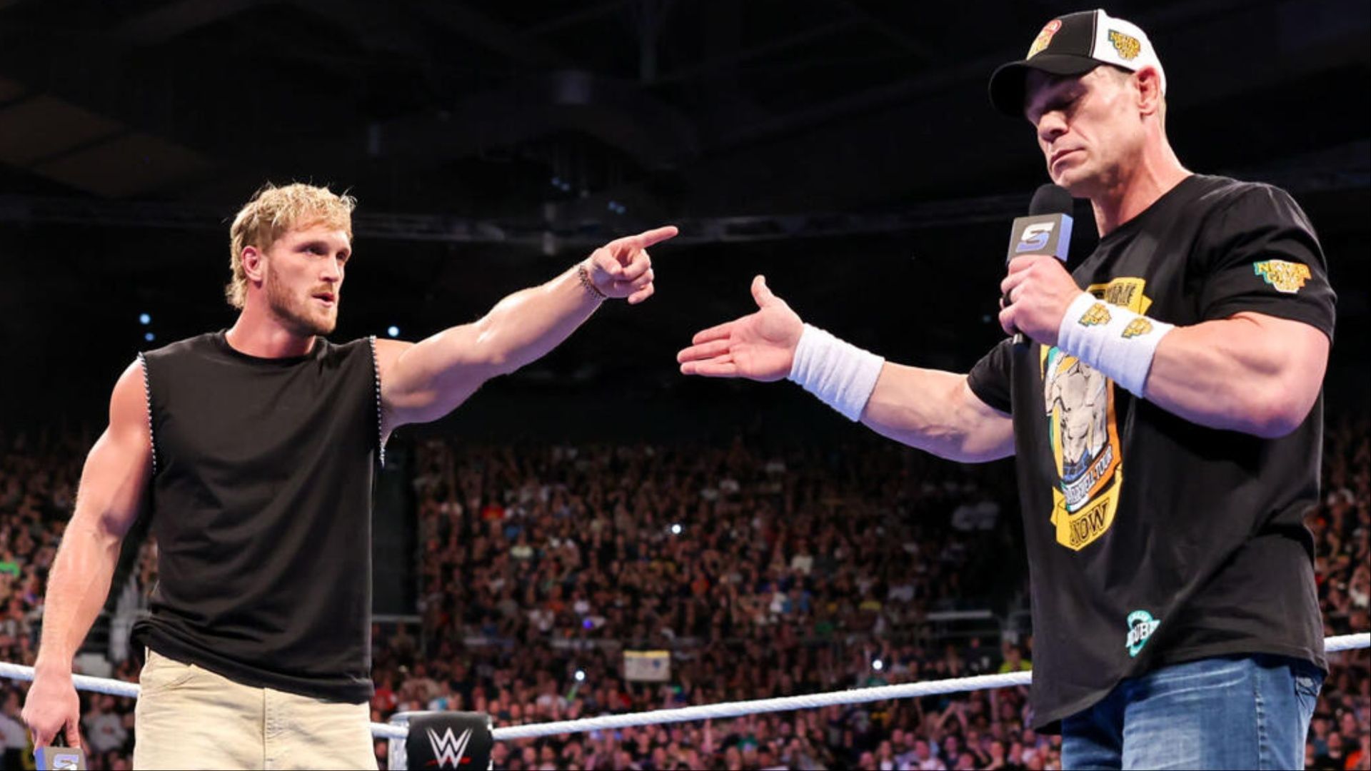 Logan Paul and John Cena. (Photo: WWE.com)