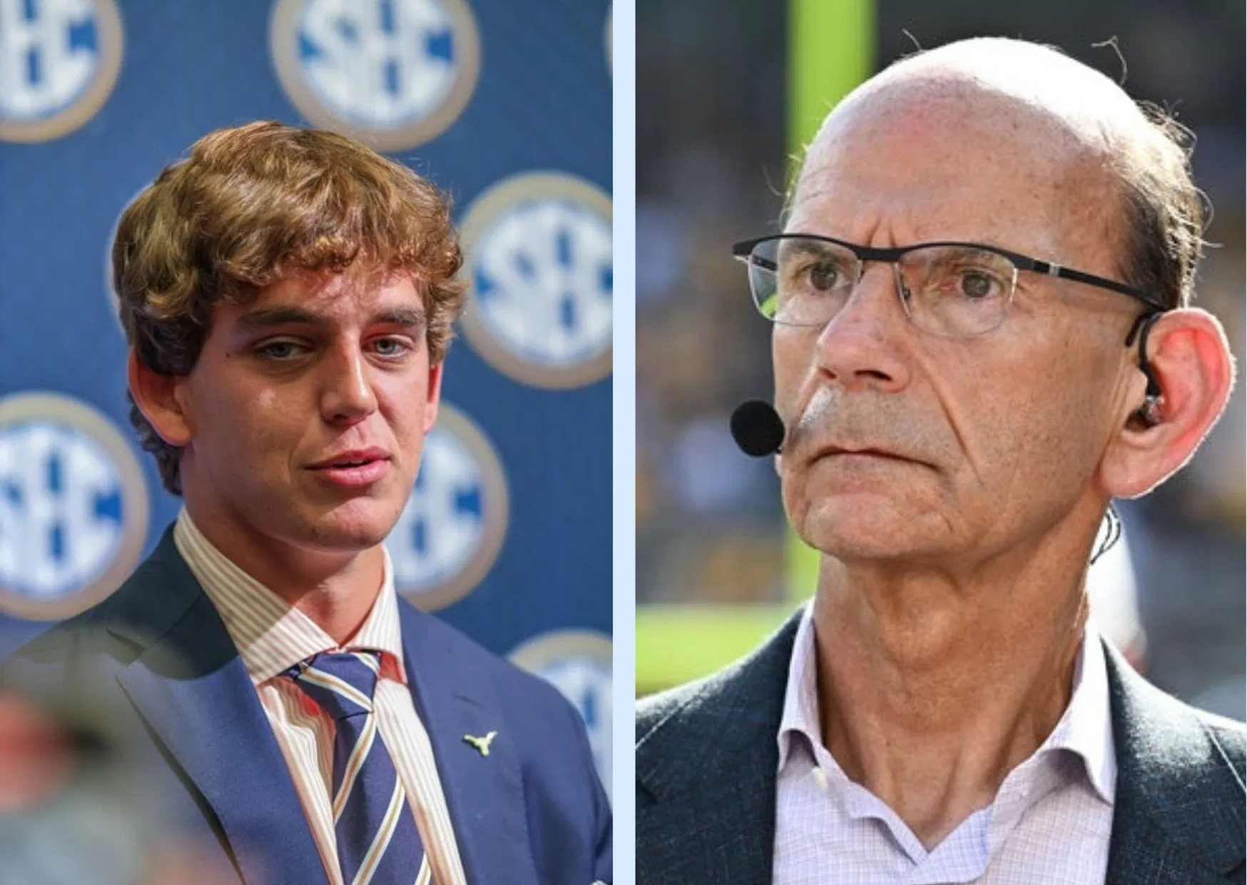 Arch Manning and Paul Finebaum