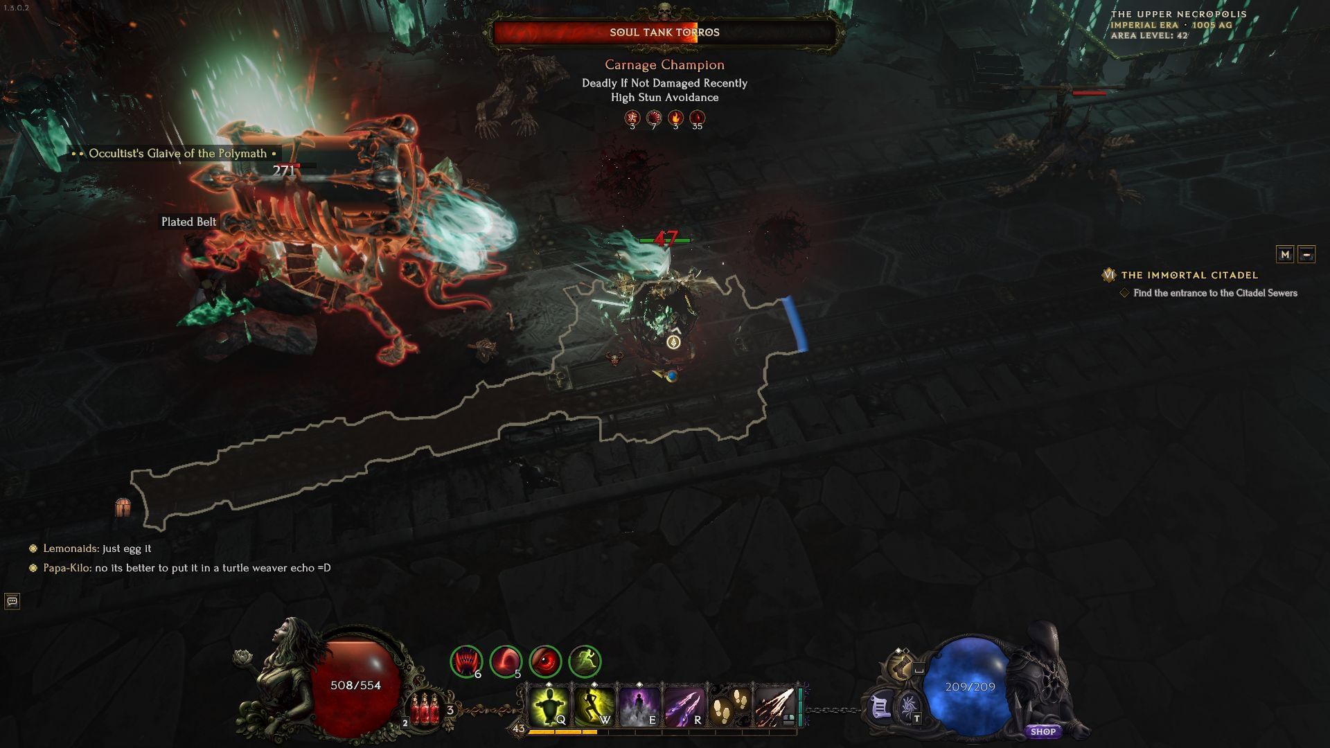 Inflict hundreds of bleeds as you rip through the shadows in Last Epoch (Image via Eleventh Hour Games)