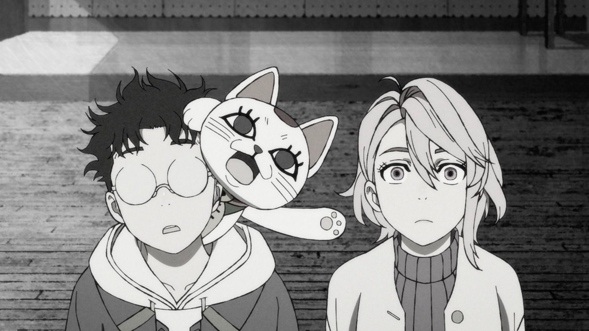 Okarun and Aira face musicians&rsquo; tulpas in Dandadan season 2 episode 8 (Image via Science SARU)