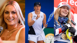 Lindsey Vonn and Mikaela Shiffrin react to Iga Swiatek's stunning US Open third-round win over Anna Kalinskaya