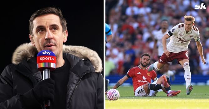 "There's a bit of science behind it" - Gary Neville changes his top-four prediction after watching Manchester United vs Arsenal