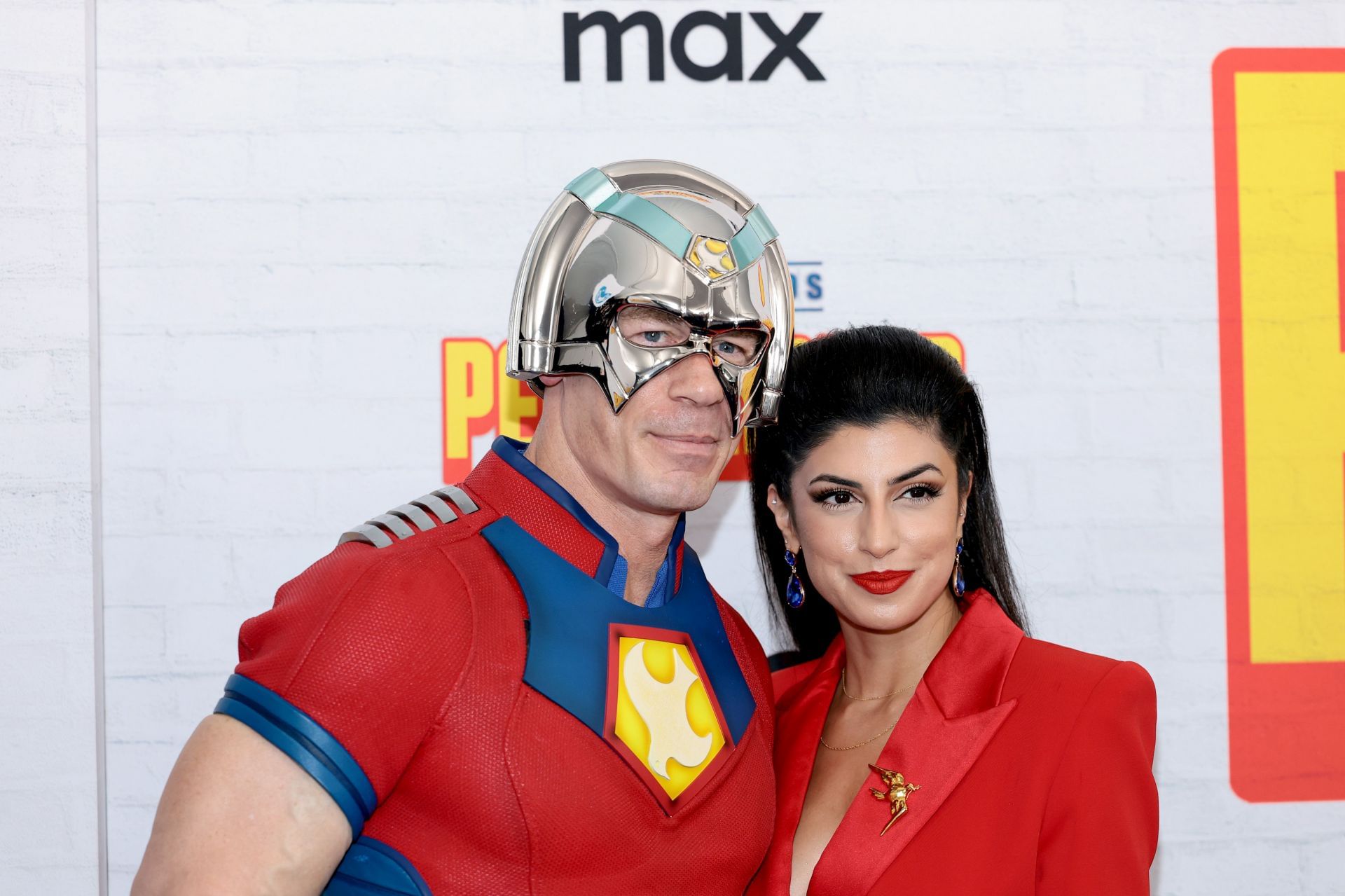 John Cena and Shay Shariatzadeh at HBO&#039;s &quot;Peacemaker&quot; Season 2 Premiere (Image via Getty)