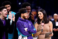 Ashley ShahAhmadi can’t contain her excitement after joining NBC’s NBA dream team