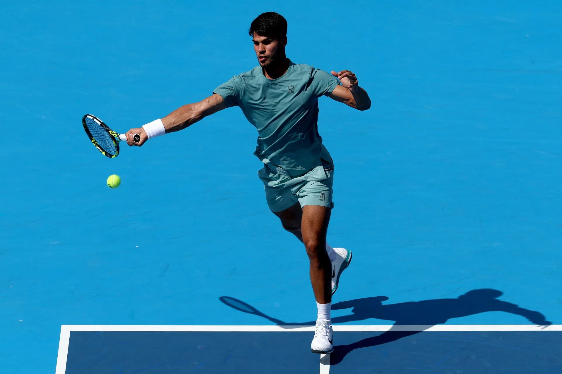 In Picture: Alcaraz in action (Getty)