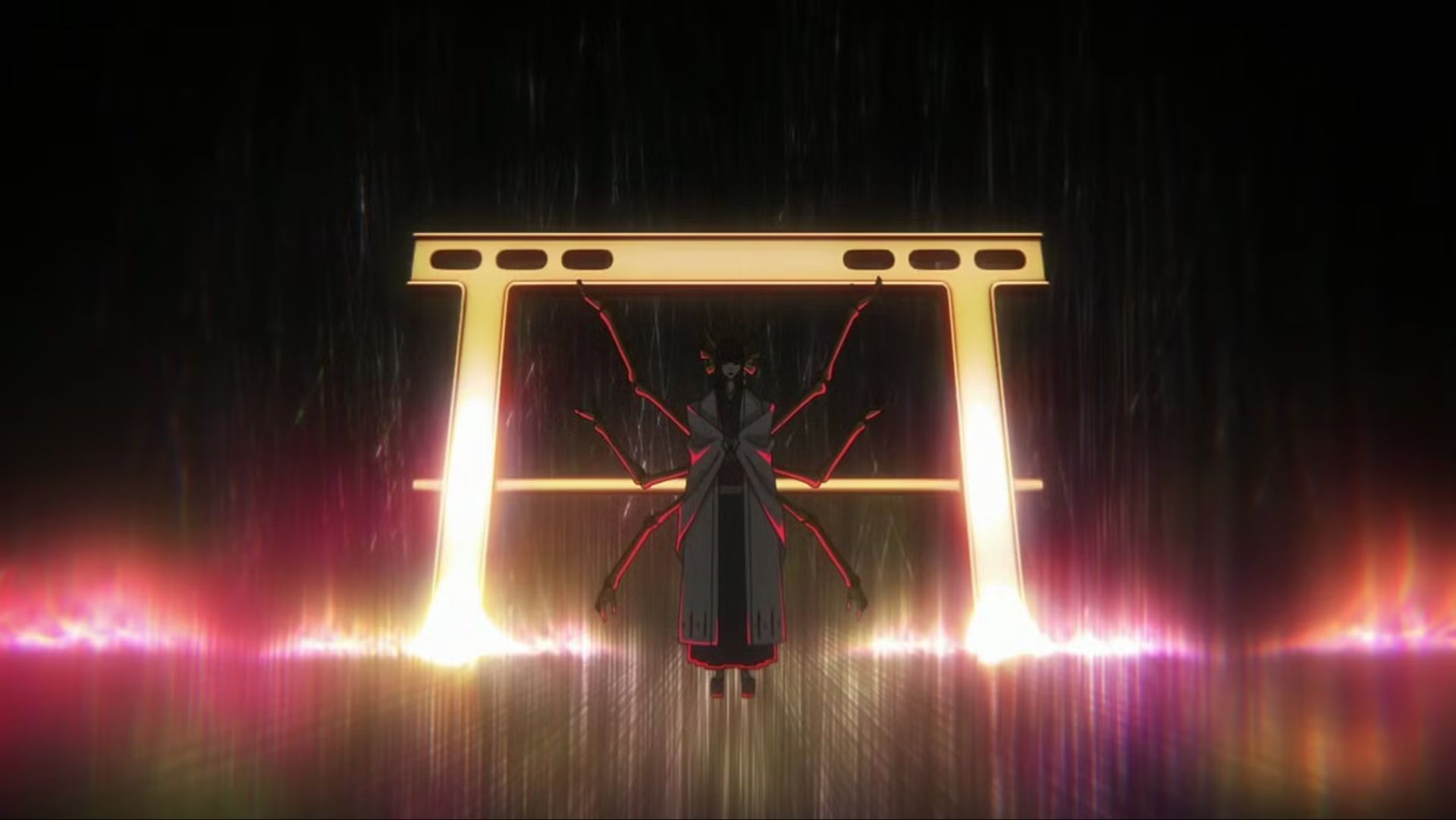 Senjumaru&#039;s Bankai as seen in the Bleach anime (Image via Studio Pierrot)