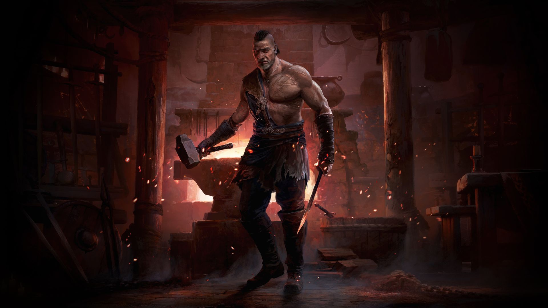 Path of Exile 2 Warrior class (Image via Grinding Gear Games)