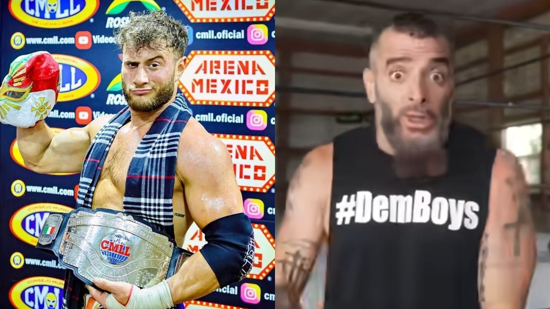 Maxwell Jacob Friedman and Mark Briscoe (Images via their Instagram accounts)