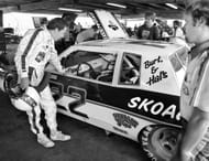 Stan Barrett and Harry Gant in the 1981 Firecracker 400. Source: Getty
